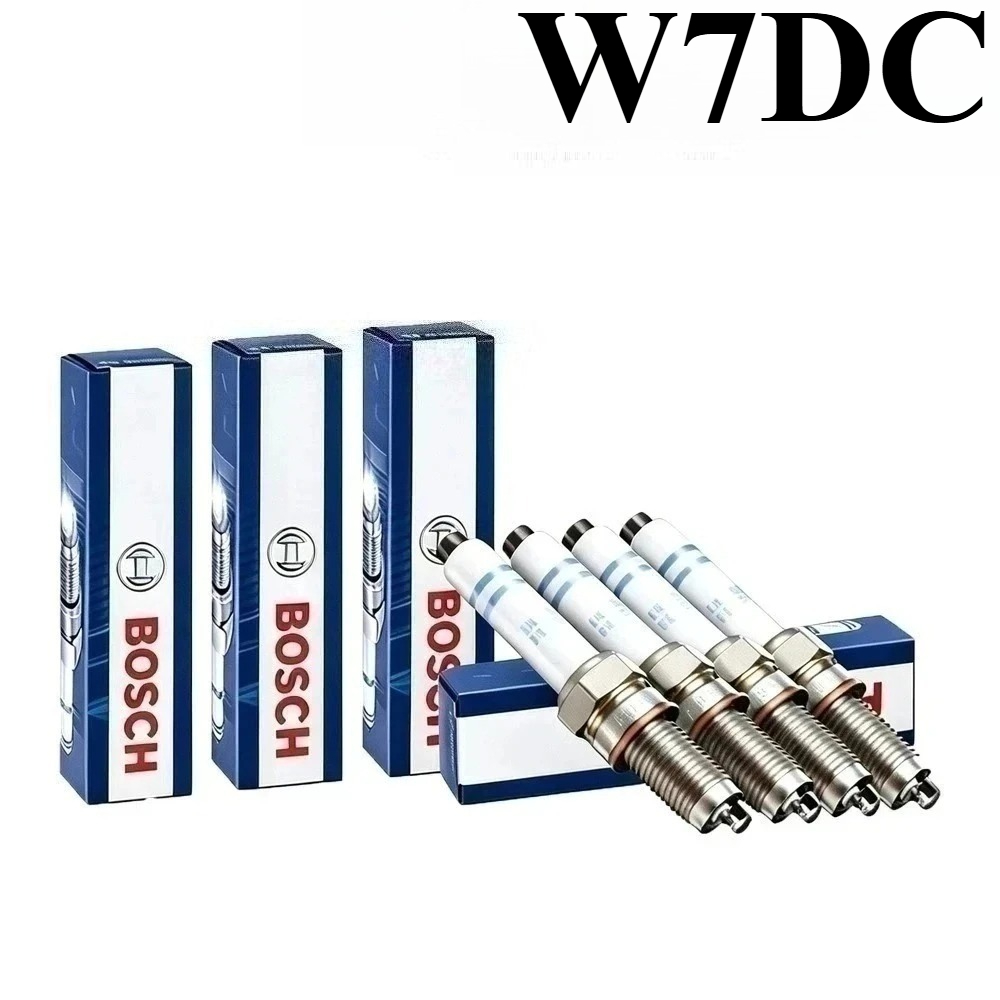 Bosch Spark Plug Copper - หัวเทียนทองแดงหกเหลี่ยมขนาดใหญ่ Bosch W7DC ทนทาน ทนความร้อนสูง สำหรับมอเตอร์ไซค์วินเทจและเครื่องยนต์แก๊สขนาดเล็ก