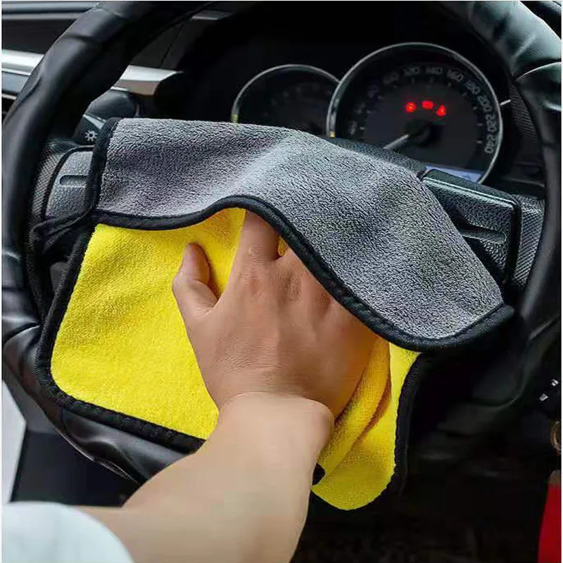 1/5Pcs ล้างรถผ้าเช็ดตัวไมโครไฟ - Microfiber Towel Detailing บทวิจารณ์และราคา