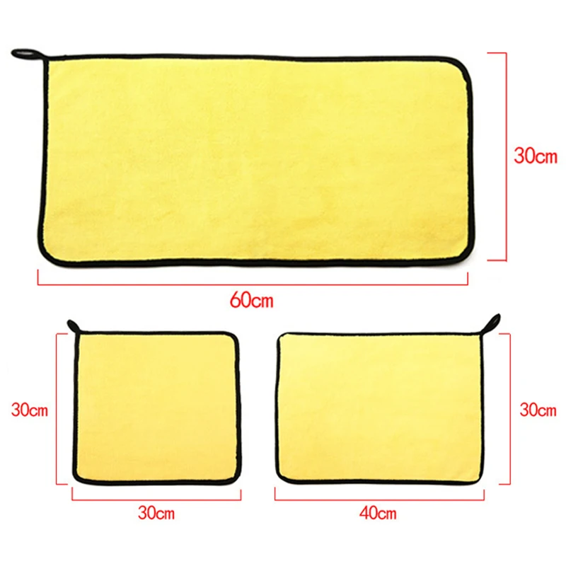 1/5Pcs ล้างรถผ้าเช็ดตัวไมโครไฟ - Microfiber Towel Detailing บทวิจารณ์และราคา