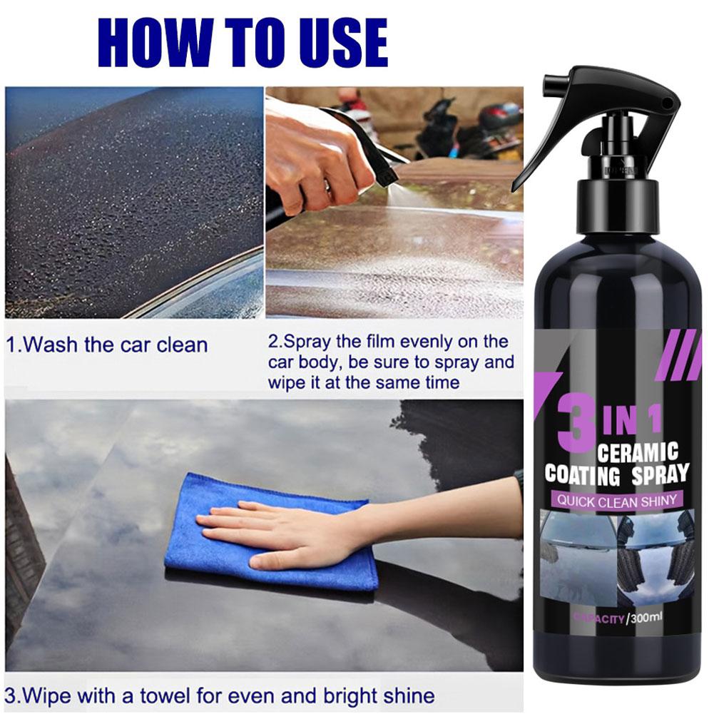 สเปรย์ทำความสะอาดรถยนต์ ขจัดคร - Car Wax Ceramic Coating บทวิจารณ์และราคา